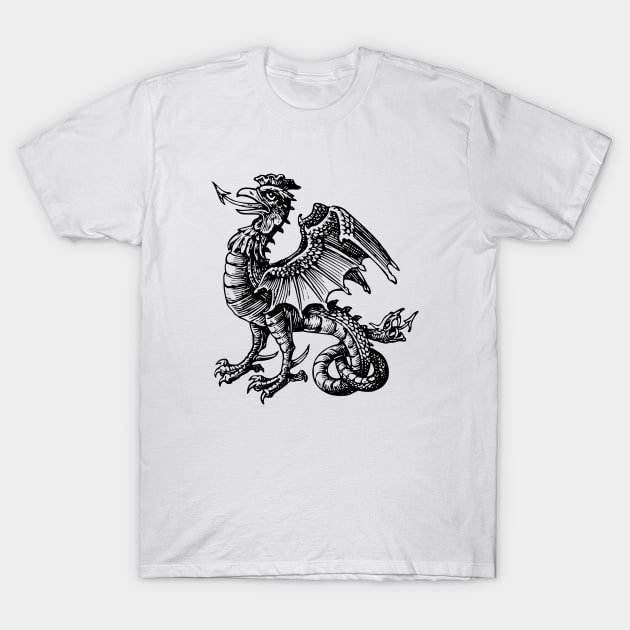 Heraldic Cockatrice T-Shirt by Vintage Boutique